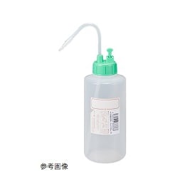 NT洗瓶 B型 弁付 カラーキャップ 1L 色5 LGR ライトグリーン