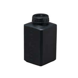 瑞穂化成工業 正角黒色瓶 1L 0144BK