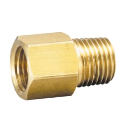 黄銅製 ねじ込み継手 雄雌ソケット 1/4×1/4 GMF-02-BS
