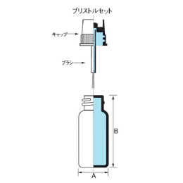ミニブリストル瓶 MB-3 透明 30入