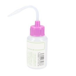 NT洗瓶 カラーキャップ 細口 100mL 色10 RVI レッドバイオレット