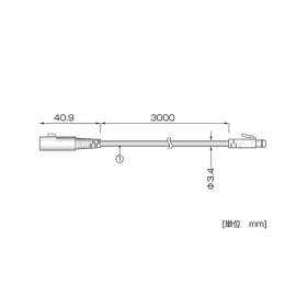エスペックミック センサ延長ケーブル 3m RTH-3210