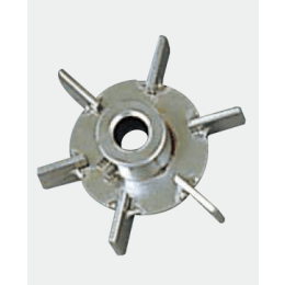 撹拌翼 平羽根タービン 121940 軸径φ10×翼径φ50mm