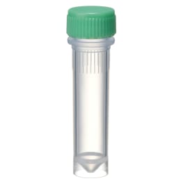 Oリングレス スクリューキャップチューブ 2.0mL 自立型 緑 500本入