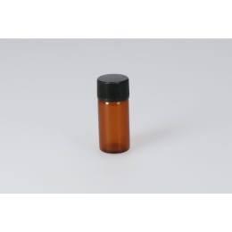 日電理化硝子 バキュームバイアルSVF-12 12mL 茶色 フェノール黒キャップ 液状用ブチルゴム栓 50組 203433