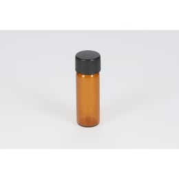 日電理化硝子 ねじ口瓶S-1 4mL 茶色 黒キャップ シリコーンパッキン 100組 250276