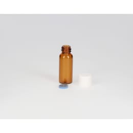日電理化硝子 ねじ口瓶 S-07 1.5mL 茶色 メラミンキャップ フッ素PTFE/シリコンパッキングセット 100組 250212