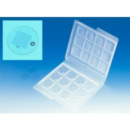 松浪硝子工業 グリッド付カバーグラス 滅菌済 48枚入 GC1310