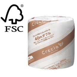 クレシアEF トイレットロール 40m ダブル 80個