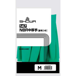 NBR中厚手手袋 裏毛付 147 XL