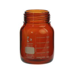ねじ口びん(広口) GLS-80 茶褐色 びんのみ 500mL 017250-15005A
