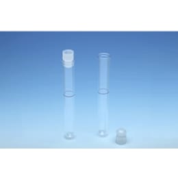 【販売終了】丸型試験管 簡易型pH測定器用 蓋付 2入
