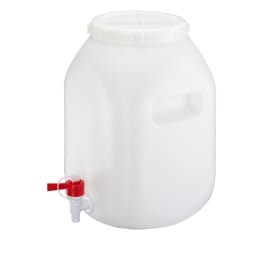 瑞穂化成工業 扁平缶 正角 広口 ケミカルコック付 20L 0369