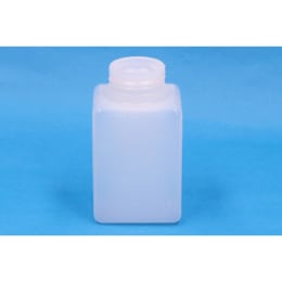 角型びん 広口 PE製 白 250mL 611 目盛付