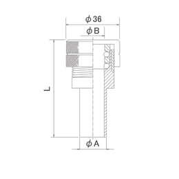 ゲージポートBA管 JMG-12.7-18