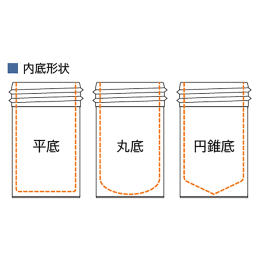 PFAバイアル 60mL 平底 F-1411-016