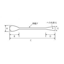 ヘラ付きさじ ステンレス製 210mm