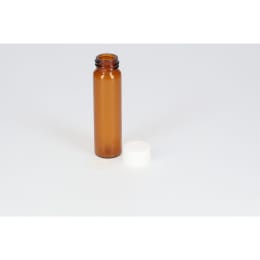 日電理化硝子 ねじ口瓶 S-5 12mL 茶色 P.Pキャップ シリコーンゴムパッキングセット 100組 250059