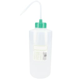 NT洗瓶 BII型 カラーキャップ 広口 1L 色6 GR グリーン