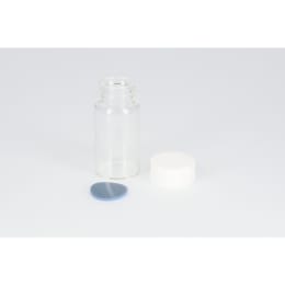 日電理化硝子 ねじ口瓶 無色 SV-20 20mL PPキャップ フッ素PTFE/シリコンパッキン 組合せセット 50組 250669