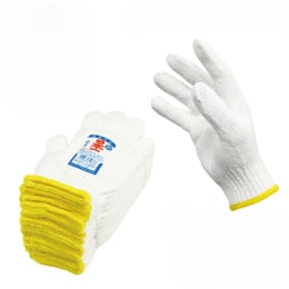 軍手 日本一オーバー フリー ゴム縛り 12双