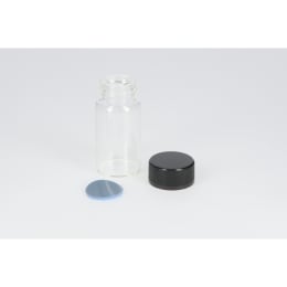 日電理化硝子 ねじ口瓶 SV-20 20mL 無色 フェノールキャップ フッ素PTFE/シリコンパッキングセット 50組 251109