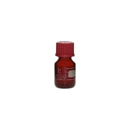 ねじ口びん(メジュームびん) 茶褐色 赤キャップ付 25mL 017210-2511A