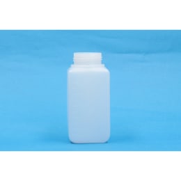 角型びん 広口 白 PE製 250mL