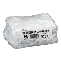 簡易包装ビニール薄手 手袋 S 10双入