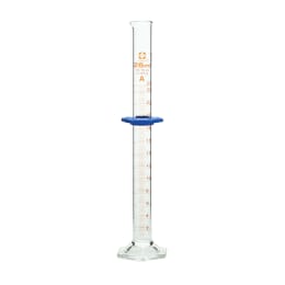 メスシリンダー スーパーグレード 25mL バンパー付
