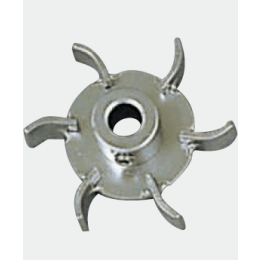 撹拌翼 湾曲平羽根タービン122090 軸径φ8翼径φ100mm