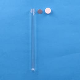 日電理化硝子 ねじ口試験管 ST-20 40mL メラミン樹脂白キャップ フッ素PTFEシリコンパッキン 組合せセット 30組 119253