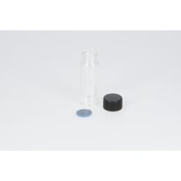 日電理化硝子 ねじ口瓶 S-3 10mL 無色 フェノールキャップ フッ素PTFE/シリコンパッキングセット 100組 250308