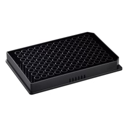 96独立ウェル 平底ブラックプレート 290µL 50枚入