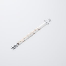 VAN 白硬注射器 中口 2mL ロック先 微量用 classI 00211011 真空パック包装