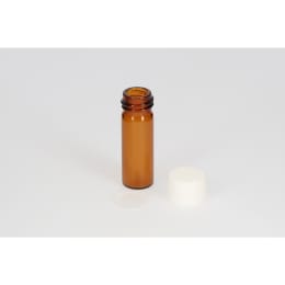日電理化硝子 ねじ口瓶 S-08 2mL 茶色 P.Pキャップ シリコーンゴムパッキングセット 100組 250053