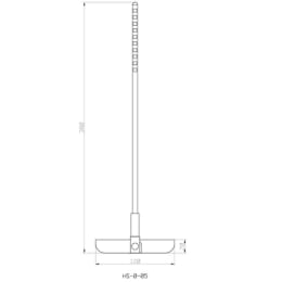 高負荷対応PTFE撹拌棒 360mm HS-0-05