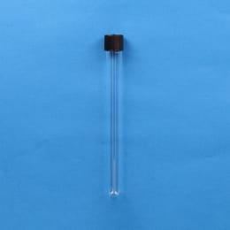 ねじ口試験管 ST-18M 30mL 黒キャップ フッ素PTFE/ニトリルパッキン付 50入 119297