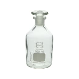 柴田科学 DURAN® 細口試薬びん 白 100mL 10本 017030-1001A