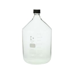 ねじ口びん(メジュームびん) 黒キャップ付 10L 017200-100002