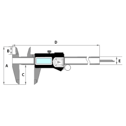 プラスチックデジタルノギス AD-5765A-150