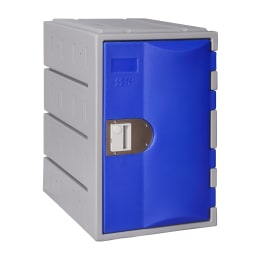 薬品保管庫 樹脂製 青扉 錠付 T-H385M