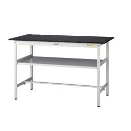 ワークテーブル 固定中間棚 SLKH-1575F-BKW