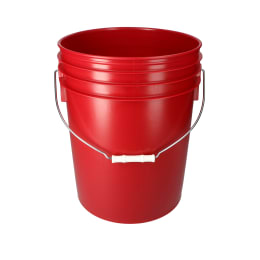 トスロン密閉容器 本体のみ 丸形 20L レッド