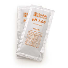 ハンナインスツルメンツ・ジャパン pH標準液(テクニカルタイプ)pH 1.00 @25℃ 証明書付 20mL×25袋 HI 50001-02