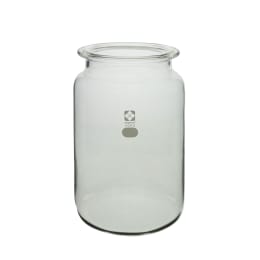 セパラブルフラスコ 円筒形 平底 溝付 バンド式 3000mL φ120