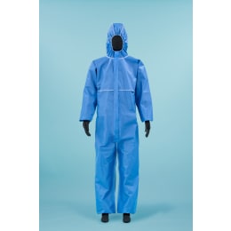 AZ GUARD®2012 フード付続服 M ブルー