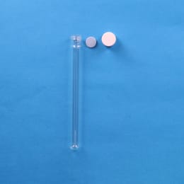 日電理化硝子 ねじ口試験管 ST-16.5L 20mL メラミン樹脂白キャップ フッ素PTFEシリコンパッキン 組合せセット 50組 119250
