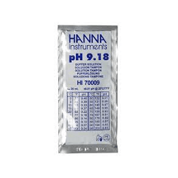 ハンナインスツルメンツ・ジャパン pH標準液(スタンダードタイプ)pH 9.18 @25℃ 証明書付 20mL×25袋 HI 70009C
