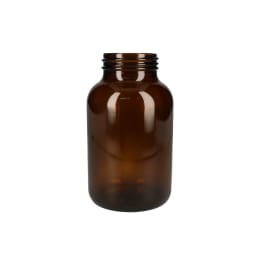 ねじ口びん 広口 1L 茶